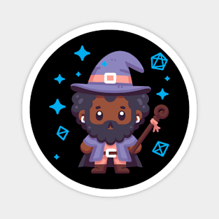 Chibi Wizard Dungeon Master Magnet